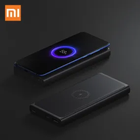 Xiaomi Wireless Power bank 10000mAh PLM11ZM  USB Type C Mi Powerbank 10000 Qi Fast Wireless Charger Portable Charging Poverbank